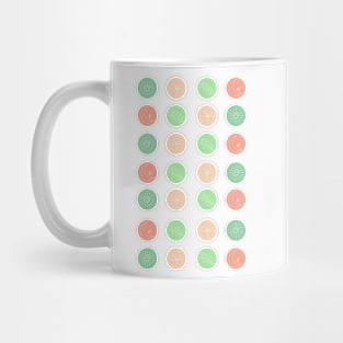 Sun, flower, leaf and moon Mug